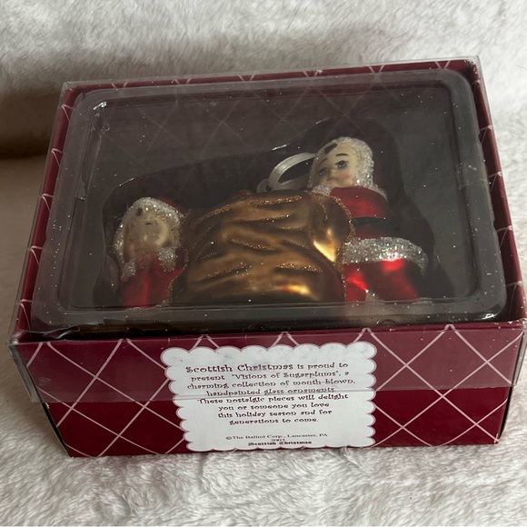 Visions of Sugarplums Mouth Blown Glass Ornament Scottish Christmas 2003 - Picture 2 of 10